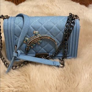 Denim crossbody bag